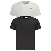 Fila Black Cotton Men T-Shirt -   -  Fila.